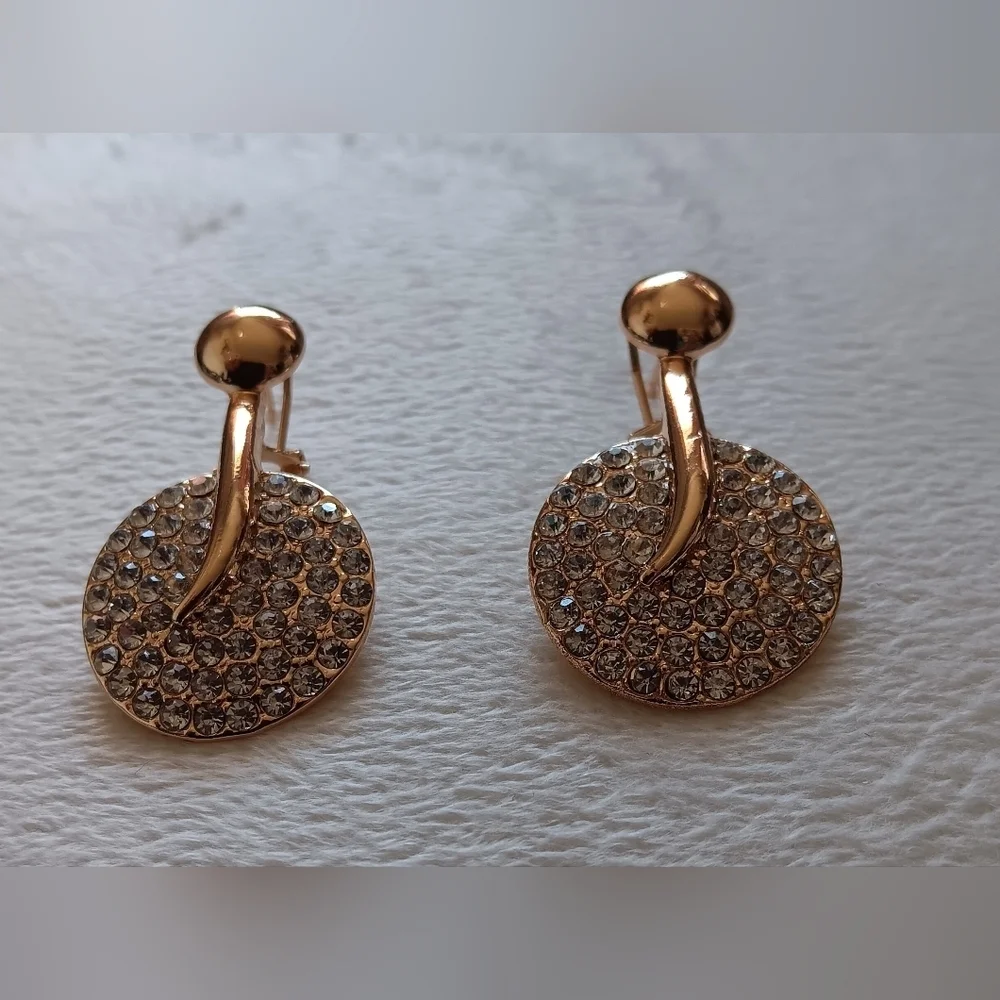 Elegant gold earrings Gold Tone Nwt